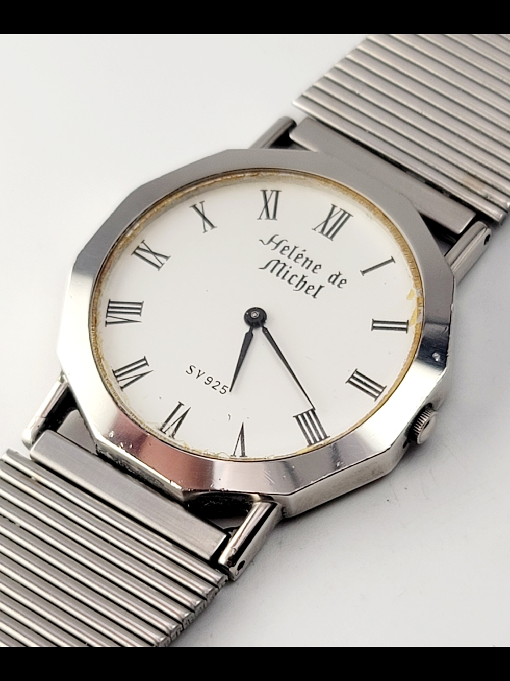 Vintage Hélène de Michel Watch – Solid 925 Sterling Silver – Swiss Quartz